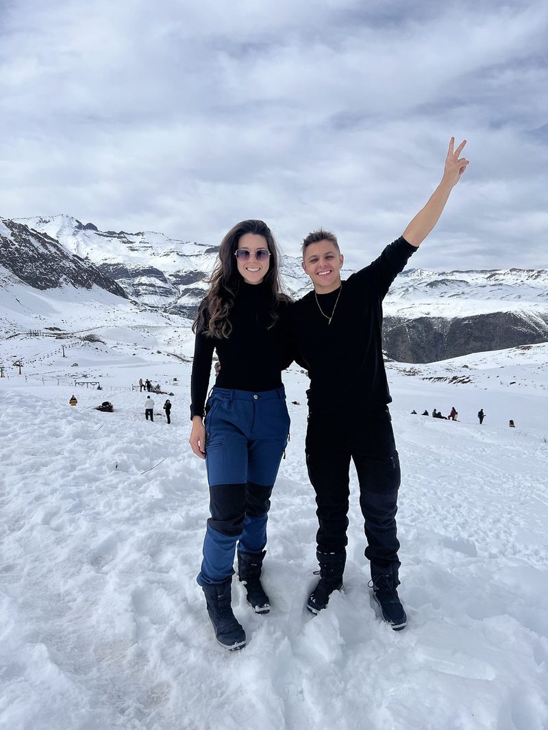 Barbara e Felippe na neve